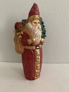 Old World Look St Nick Santa Claus Sparkle Crackle 7" adorno de Navidad - Imagen 1 de 6