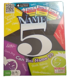 Family Party Board Game Name 5 "CAN YOU NAME 5?" New Sealed - Picture 1 of 3