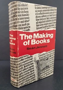 The Making of Books Sean Jennett 1967 4th Edition Hardcover Dust Jacket VG+ - Bild 1 von 11