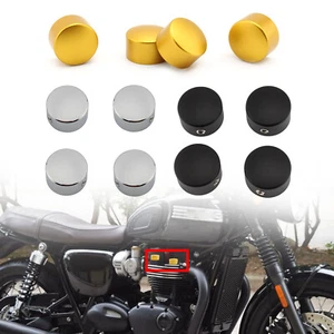 Billet Machined Head Bolt Cover Cap For Triumph Bonneville T120 - Picture 1 of 33