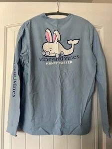 Vineyard Vines Youth Extra Large XL Long Sleeve T Shirt Happy Easter NWOT - Picture 1 of 4