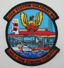USCG Coast Guard Station Gulfport Mississippi Hurricane Maritime Police Patch
