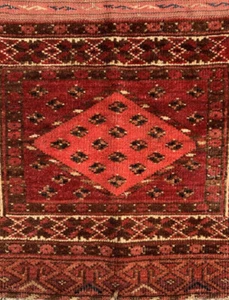 RARE OLD TURKOMAN TEKKE BAG FACE RUG - Picture 1 of 6