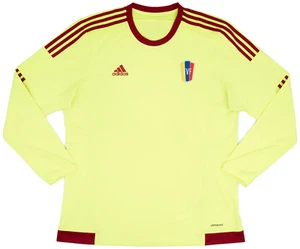 ADIDAS Venezuela [S08902] 🇻🇪 FVF La Vinotinto YELLOW  LONG SLEEVE LS JERSEY - Picture 1 of 14