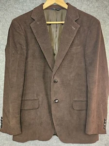 Dockers Sport Coat Blazer Mens 40R Brown Corduroy Two Button Western Cowboy - Picture 1 of 11