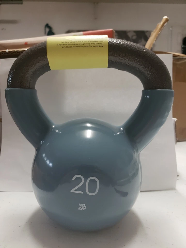 Ships Fast All in Motion 20lb Blue Kettlebell