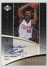 2006-07 Upper Deck Trilogy Generations Present Signatures James Singleton Auto