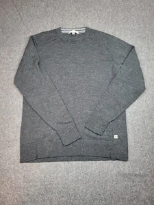 Smartwool Crew Neck Sweater Mens Medium Gray Wool Lightweight Outdoor Gorpcore - Picture 1 of 7