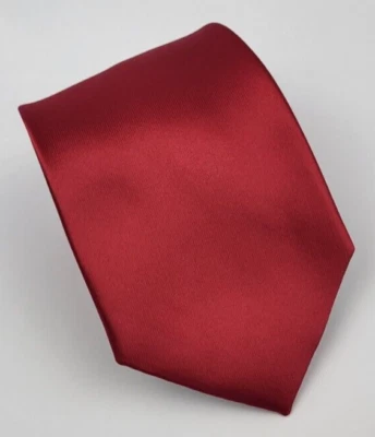 Corbata de poliéster Arrow roja lisa para hombre 57 x 3,25 Foto 1 de 4