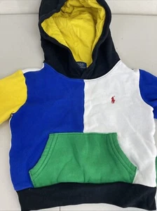 polo ralph lauren 4t boys Hoodie Color Block - Picture 1 of 10