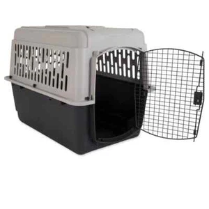 Caisse pour chien moyenne en plastique porte-animaux portable chenil de voyage animaux de compagnie 50-70 lb - Photo 1/24