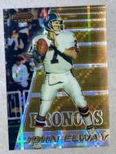 1996 Bowman's Best ATOMIC REFRACTOR #115 JOHN ELWAY Broncos HOF 🏈🔥