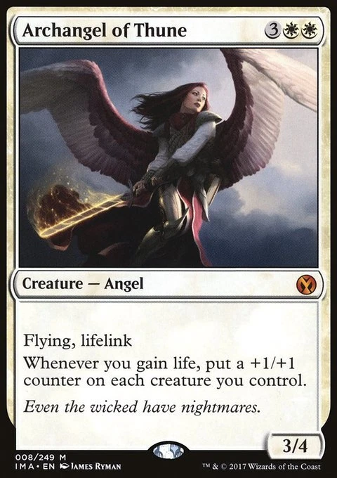 MTG Magic the Gathering Archangel of Thune (8/256) Iconic Masters LP - Image 1 of 1