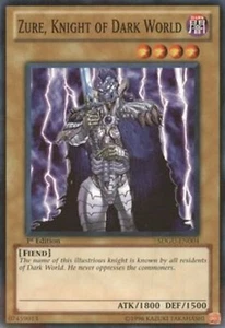 Zure, Knight of Dark World SDGU-EN004 / SR13-EN016 X 1 1st Mint YUGIOH - Picture 1 of 1