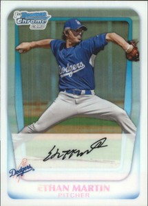 2011 Bowman Chrome Prospects Refractors Baseball Card #BCP179 Ethan Martin/500