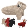 Yoolhamy Hundepullover Winter - Warmer Fleecemantel Für Kleine Hunde Mit D-Ring