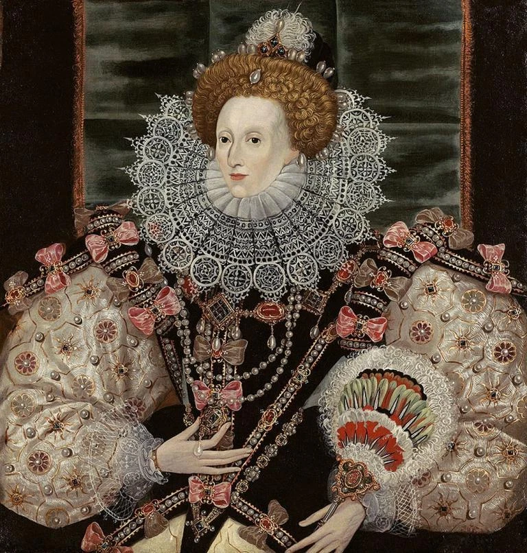 Queen Elizabeth I Tudor Royal Portrait Art Print – George Gower c1599 to Frame - Image 1 of 1