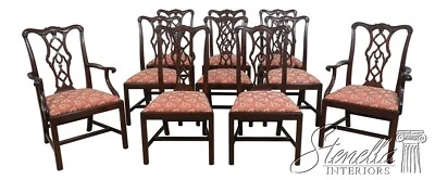 L68573: Juego de 10 sillas de comedor HENKEL HARRIS modelo 115 caoba Foto 1 de 4