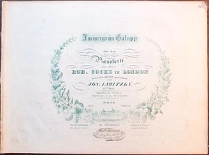 Rob. Gallos en Londres, Labitzky, Bonitas partituras grabadas Praga años 1830 - Imagen 1 de 5