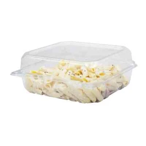 Karat 8''x8'' PET Plastic Hinged Containers - 250 ct, FP-HC88PET-1C - Picture 1 of 8