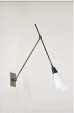 Pr Magari Adjustable Wall Lamp in Bronze, White Enamel / Stilnova /Gino Sarfatti
