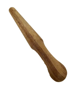 Natürliches Hartholz Mojito Muddler mit flachem Kopf Hartholz Bar Cocktail Werkzeug 11" - Bild 1 von 4