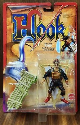 1991 Hook Movie Mattel Action Figure~~LOST BOY RUFIO Sails & Skates~~New on Card - Image 1 of 4