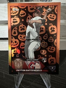 2023 Topps Update Peyton Battenfield RC US267 Jack-O-Lantern Parallel Guardians