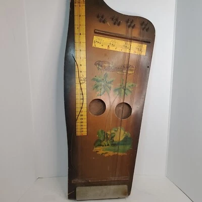 Vintage 1930s Hawaiian Harp The Harmony Company Palm Tree RARE Rough Condition - Image 1 of 4