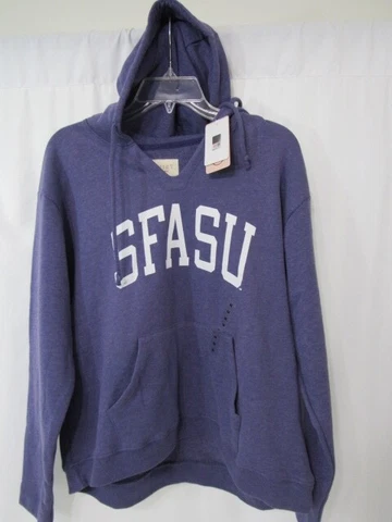 Stephen F Austin Lumberjacks Purple Cotton Red Shirt V Neck Hoodie Sz M Cover