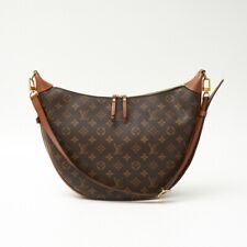 Louis Vuitton Monogram Reverse Loop Hobo Brown Half Moon Bag Shoulder M46311 SA