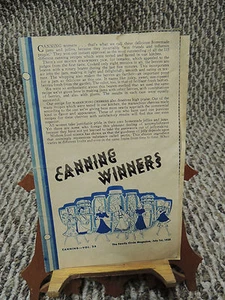 1938 - Canning Winners article from The Family Circle Magazine- July 1, 1938 - Picture 1 of 2