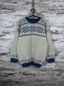Mens Vintage Dale of Norway 70x sweaters wool knitted size L - Picture 1 of 13