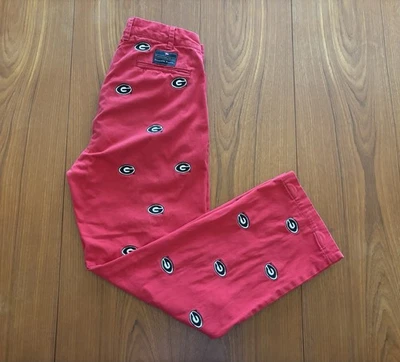 Pennington & Bailes Men’s Georgia Bulldogs Stadium Pants 30x28 Red SEC Football - Image 1 of 4