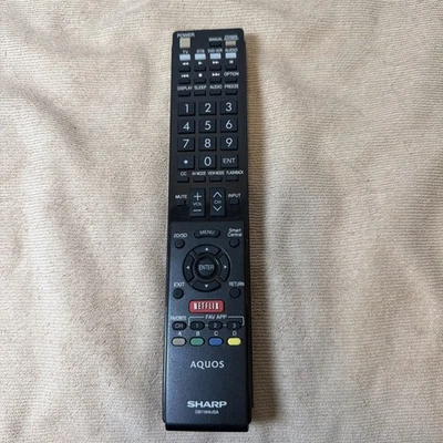 Controle remoto Sharp Aquos GA935WJSA testado preto - Imagem 1 de 4