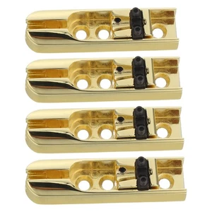  4 Stück Headless Bassbrücken E-Bassgitarre Metallsteg Ersatzteile - Bild 1 von 19