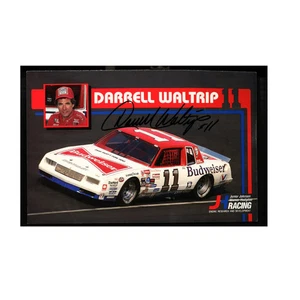Darrell Waltrip Nascar Autographed Signed Junior Johnson Small Headshot Postcard - Picture 1 of 2