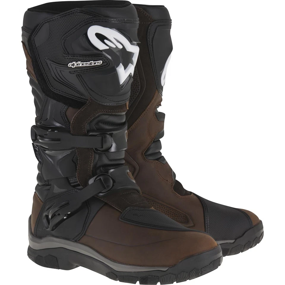Botas Alpinestars Corozal Adventure Drystar couro oleado marrom - Imagem 1 de 1