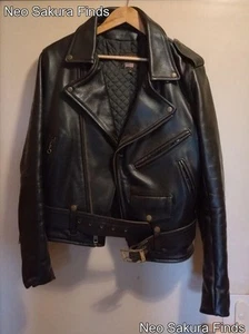 Vanson Double Riders Jacket USA Made Black Leather Size 38 - Picture 1 of 14