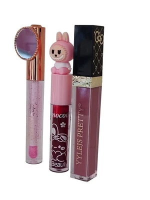 Lip Makeup Lot 3-RIMOCOO LIP BEAUTY/YYLEJS PRETTY/ROMANTIC RAIN BEAUTIFUL LIPS - Image 1 of 4