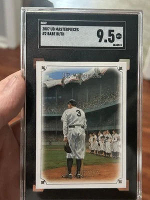UD Masterpieces 2007 - Babe Ruth #2 SGC 9,5 Foto 1 de 2