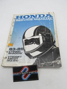 Honda Official Factory 83-96 VT500 Shadow VT500FT Ascot Service Manual Book - Picture 1 of 4