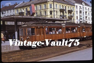 ORIGINAL SLIDE HOLMENKOLBANEN 101 OSLO METRO TRAMWAY MAJORSTUEN KODACHROME 1969 - Picture 1 of 1