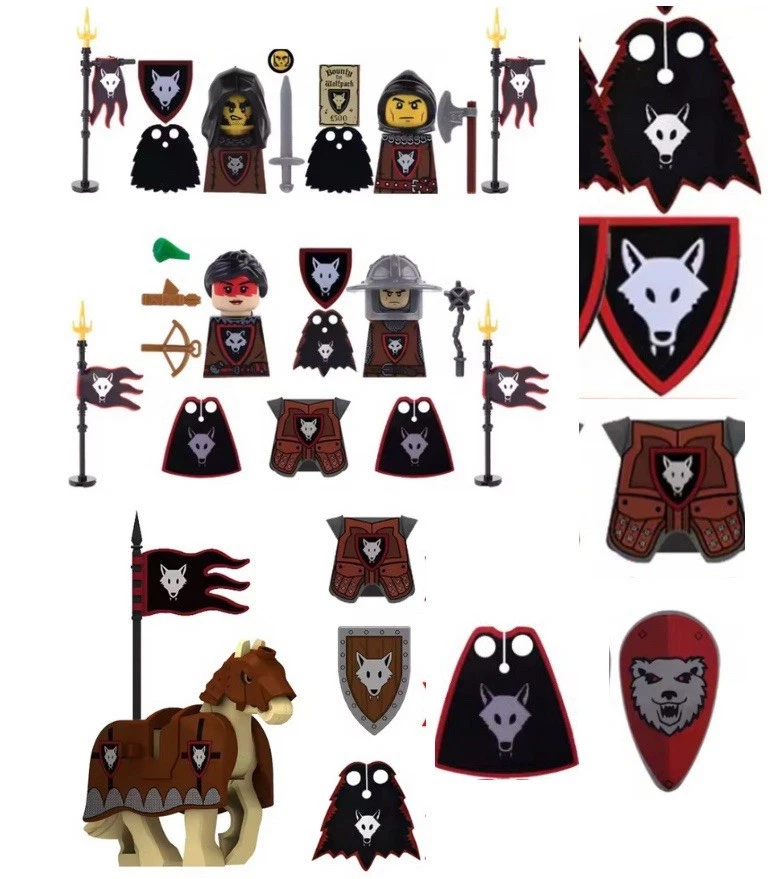 Alt 4 LEGO Castle Wolf Pack Beast Masters Minifigures Knight Medieval READ!!! - Image 1 of 1