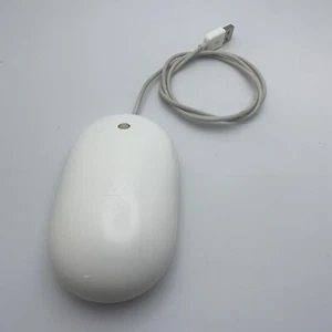 Apple Mighty Mouse A1152 Optical USB Wired Mac PC Clean! Tested! - Picture 1 of 4