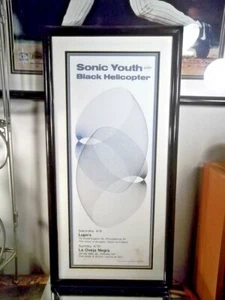 sonic youth black helicopter concert picture framed - Picture 1 of 5