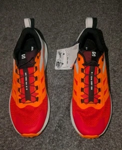 Salomon Sense Ride 5 Men's Trail Running Shoes Orange and Red Size 8.5 - Picture 1 of 11
