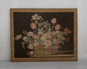 ✅ MERAVIGLIOSO QUADRO ARAZZO RICAMATO A MANO EPOCA 900 ANTIQUE - 4230 - Picture 1 of 11