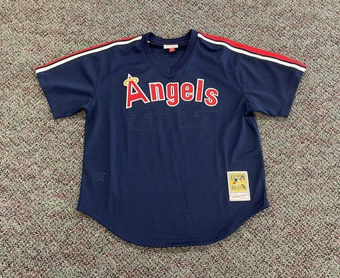 Mitchell And Ness California Angels Reggie Jackson Jersey Size Large MLB 1984 Cover