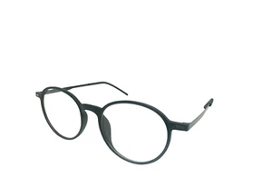 Brille Unisex Rund Kreis Schwarz Acetat Flex 47-20-145 Vollrand Demogläser - Bild 1 von 5